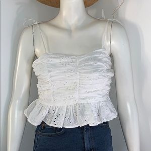 Zara islet crop top NWT size M